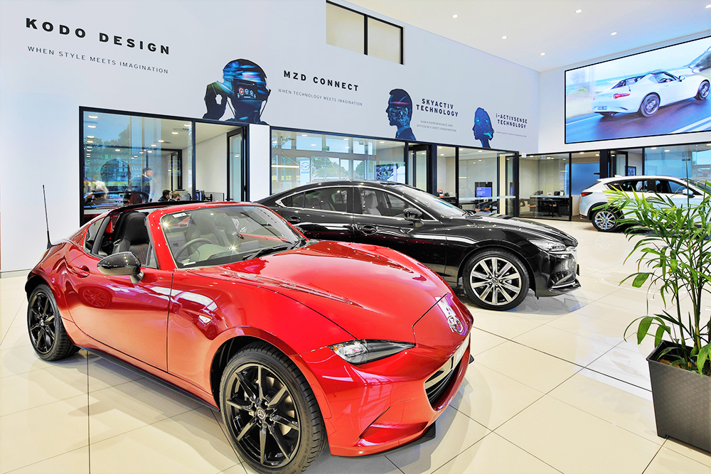 The newly renovated Bayswater Mazda showroom showcases the entire Mazda range as well as a wide selection of demo & pre-owned Mazda vehicles that are for sale