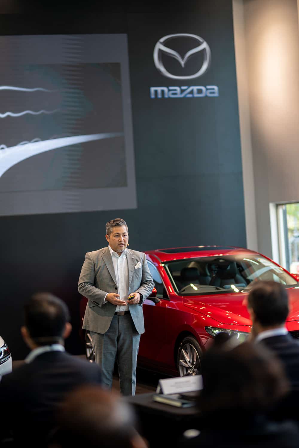 Program Manager of the All-New Mazda3, Mazda Motor Corporation highlights key features of the All-New Mazda3