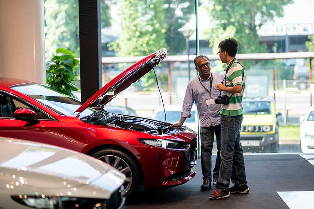 Invited journalists were able to get up close and personal with the fully redesigned All-New 2019 Mazda3