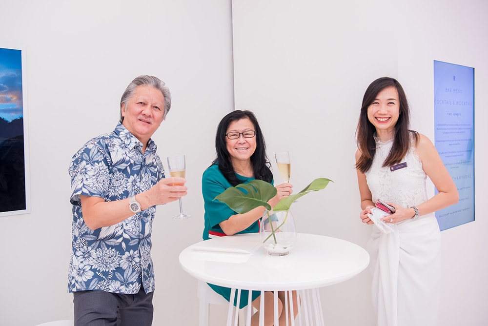 Guests Mr & Mrs Lim CK and Ms Renee Chua, Managing Director, Rolls-Royce Motor Cars Singapore (right)